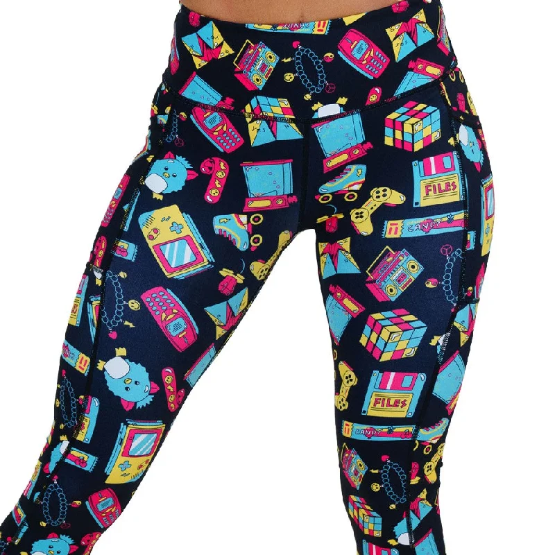 sports leggings for under memory foam insoles-90s Kid Leggings