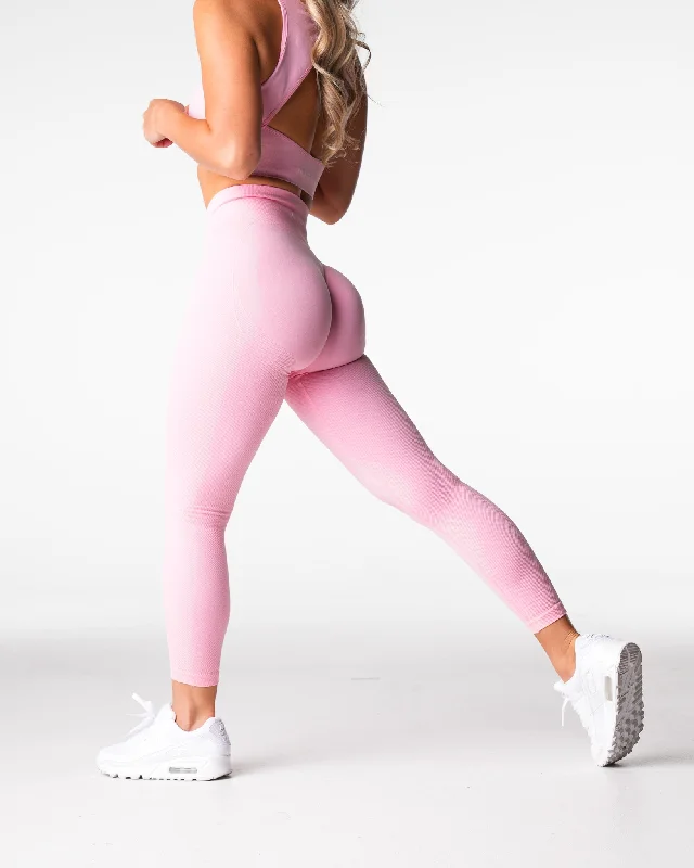 Sportswear tops for islands-Baby Pink Lift Seamless Leggings