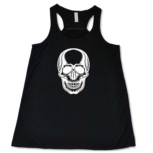 Women's shirt and tank for warm strolls -Badass Skull Shirt