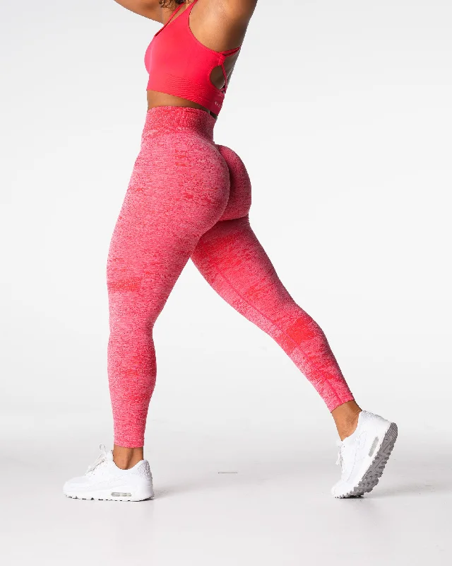 Sportswear tops for bold-Candy Apple Digital Seamless Leggings