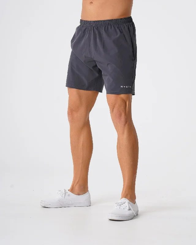 Sportswear tops for slip-on-Charcoal Flex Shorts