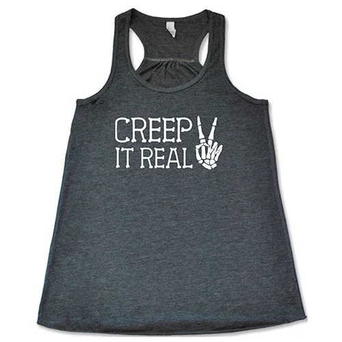 Women's shirt and tank with stripe edge -Creep It Real Shirt