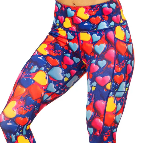 sports leggings with pockets-Cupid's Canvas Leggings