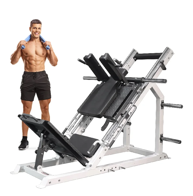 Leg Press Program-Deltech Fitness DF809- Linear Bearing Hack Squat/Leg Press (Hip Sled)