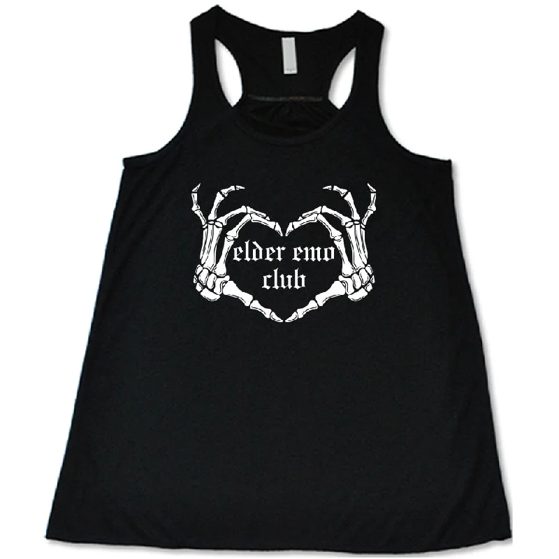 Women's shirt and tank for morning yoga -Elder Emo Club Shirt