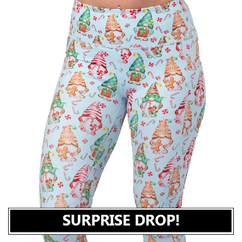 sports leggings for under reinforced uppers-Gnome For The Holidays Leggings