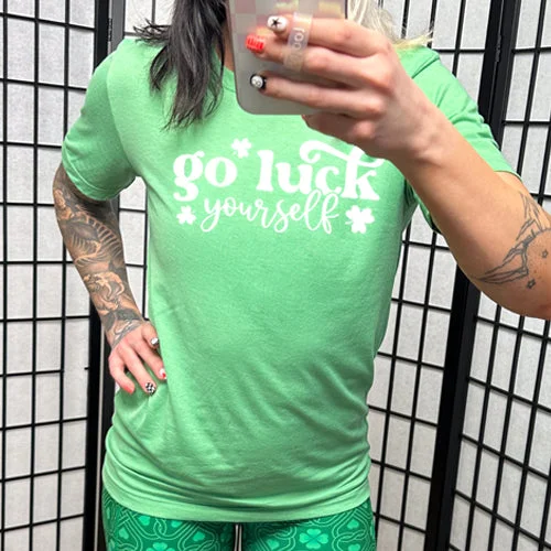 Men's Shirt/Tank extra long-Go Luck Yourself Shirt Unisex