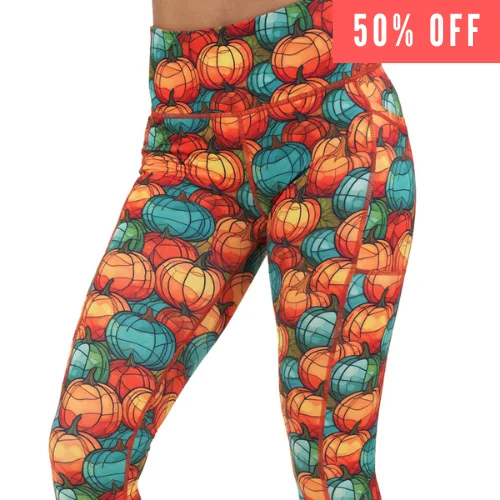 sports leggings for under lug soles-Gourd Vibes Only Leggings