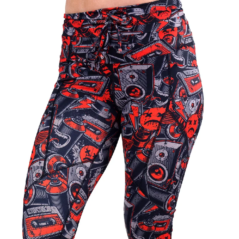 sports leggings for under PU soles-Graffiti Legacy Leggings