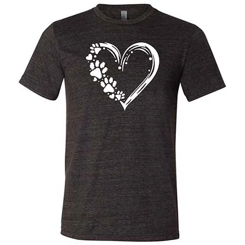 Men's Shirt/Tank blended fabric-Heart With Paws Shirt Unisex