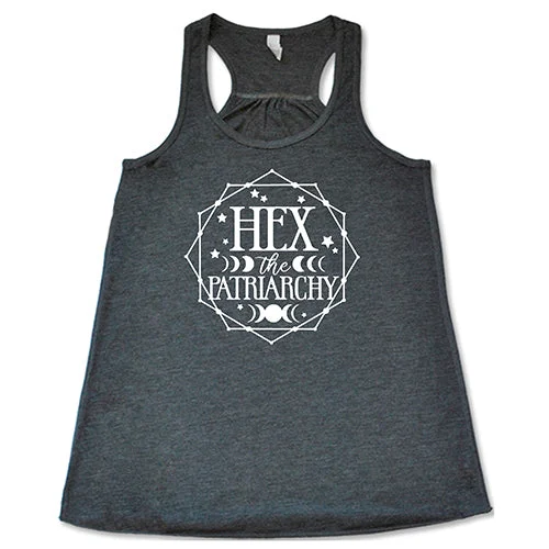 Women's shirt and tank with ruffle edge -Hex The Patriarchy Shirt