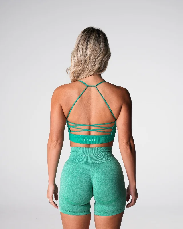 Sportswear tops for gradient-Holly Green Cascade Seamless Bra