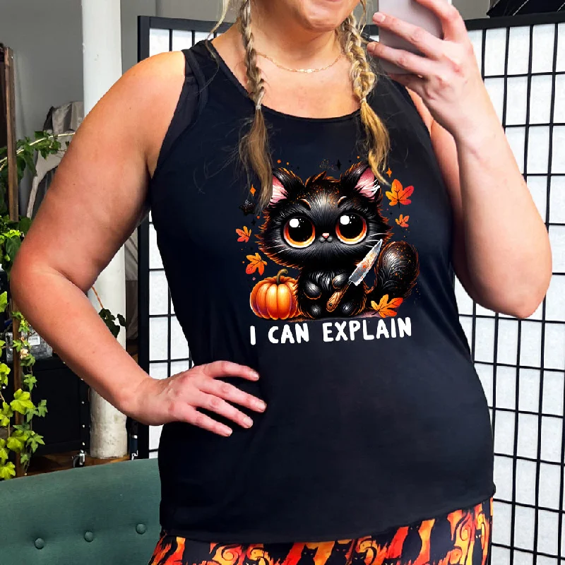 Women's shirt and tank for casual hikes -I Can Explain Shirt