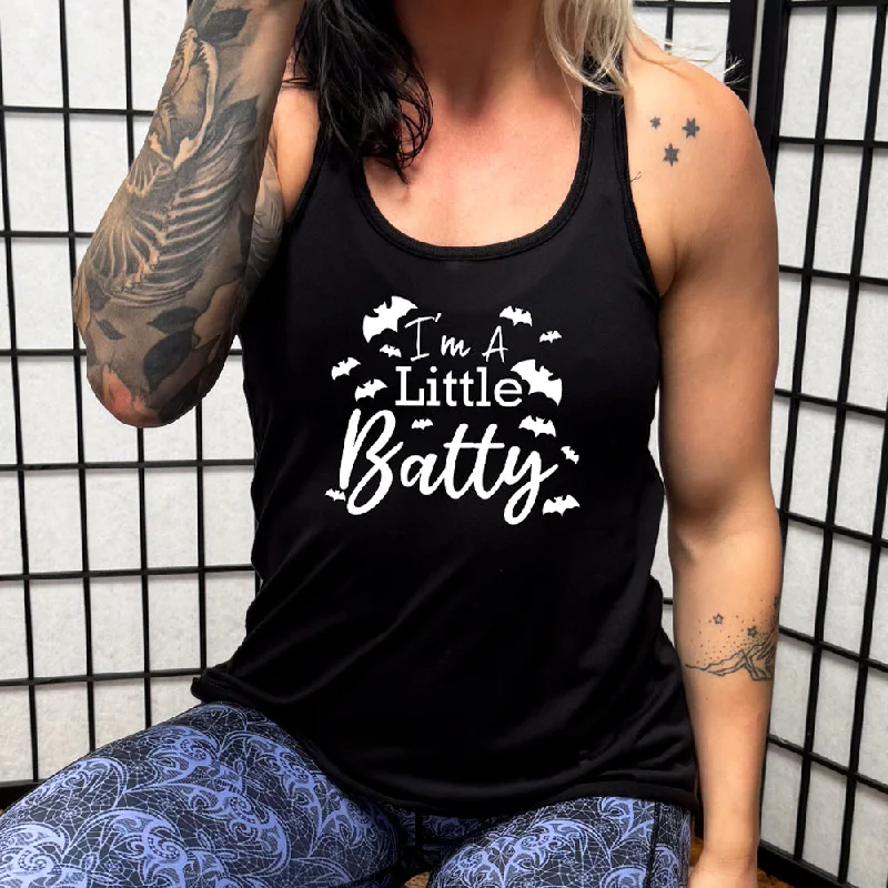 Women's shirt and tank for summer markets -I'm A Little Batty Shirt