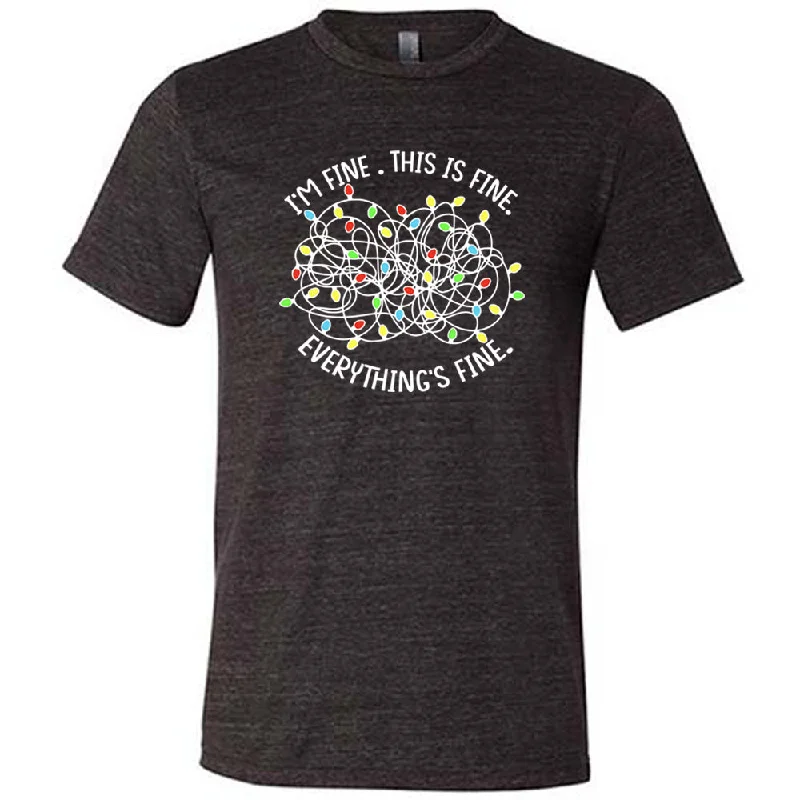 Men's Shirt/Tank fashion-I'm Fine. This Is Fine. Everything's Fine. Christmas Lights Shirt Unisex