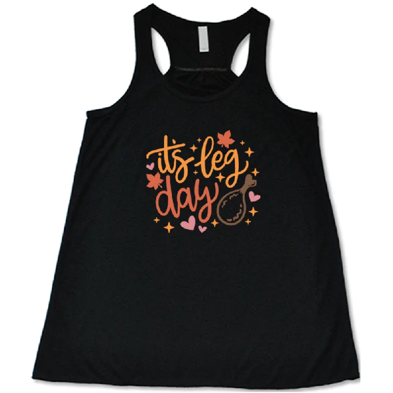 Women's shirt and tank with smocked back -It's Leg Day Shirt