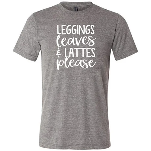 Men's Shirt/Tank explorer-Leggings Leaves & Lattes Please Shirt Unisex