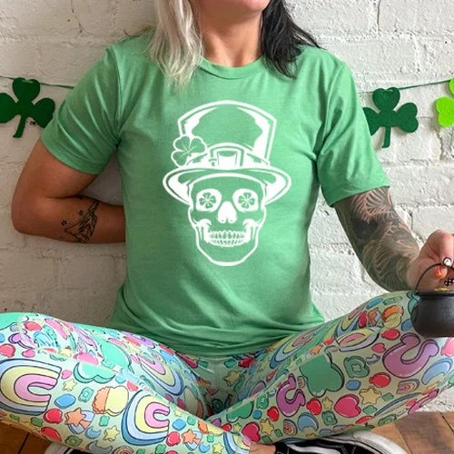 Men's Shirt/Tank XXXL-Leprechaun Skull Shirt Unisex