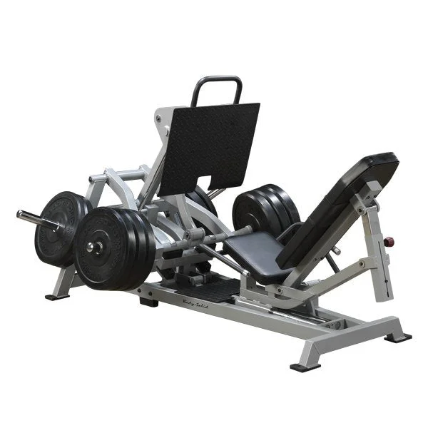 Leg Press Power-Body-Solid Leverage Horizontal Leg Press Pro Clubline LVLP for Strength Training