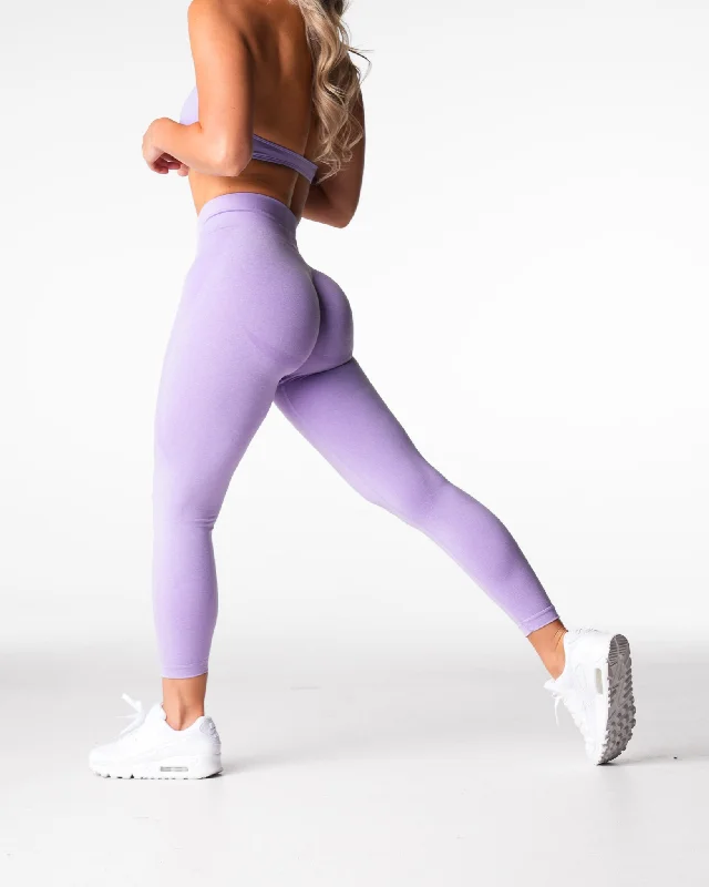 Sportswear tops for fast pace-Lilac Mid Rise Contour Seamless Leggings