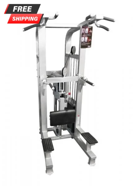 MDF Dual Series Weight Assisted Chin Dip Combo Machine with Roller Bearings