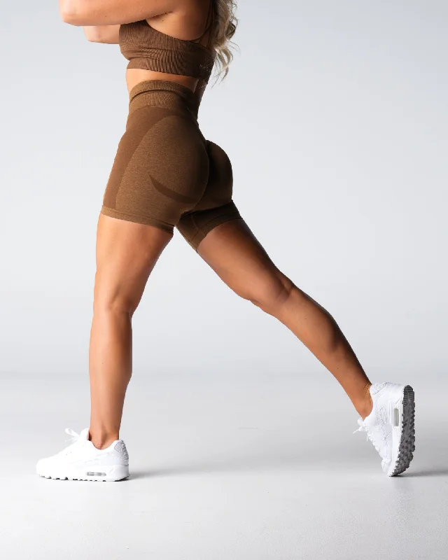 Sportswear tops for dense fabric-Mocha Contour 2.0 Seamless Shorts