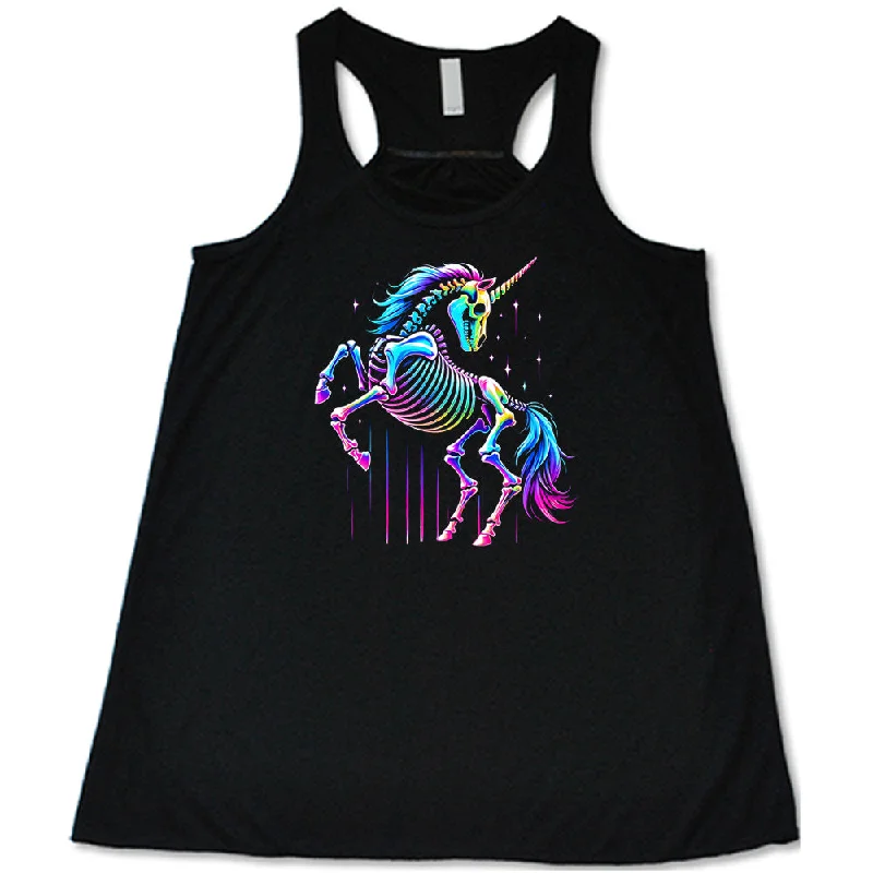 Women's shirt and tank with ruffle sleeves -Mythical Unicorn Shirt