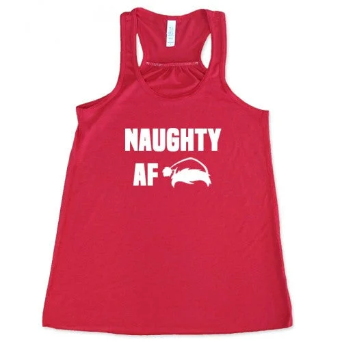 Women's shirt and tank for casual outings -Naughty AF Shirt