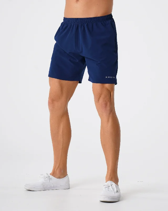 Sportswear tops for shaping-Navy Flex Shorts