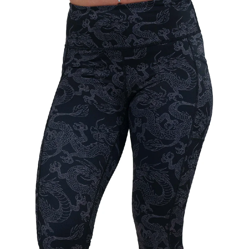 sports leggings for under lightweight uppers-Night Fire Leggings