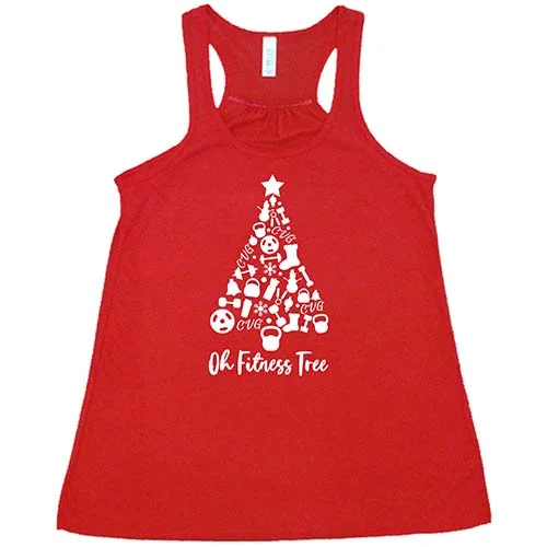 Women's shirt and tank for summer outings -Oh Fitness Tree Shirt