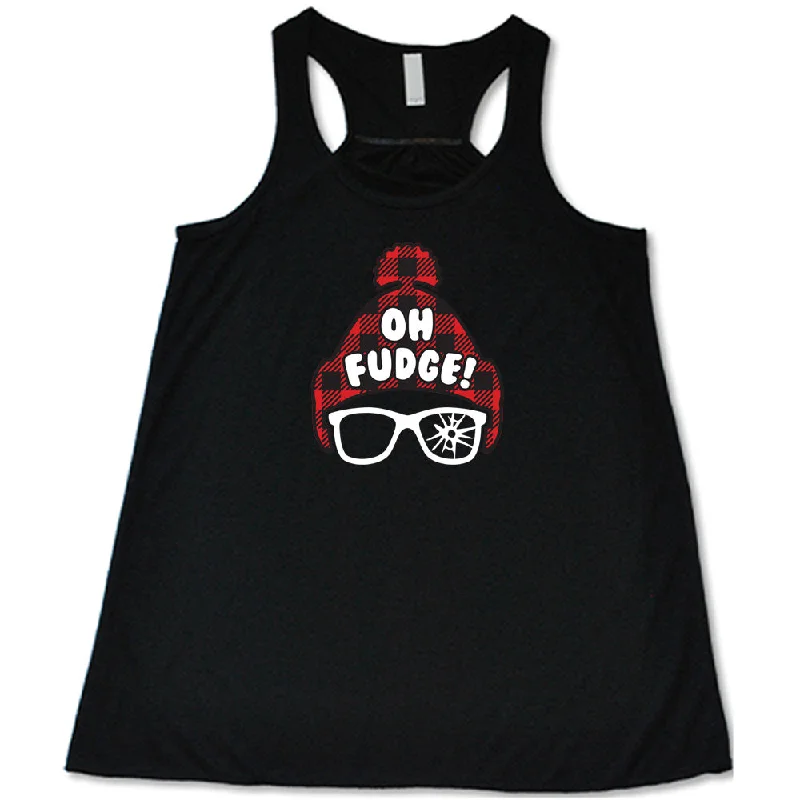 Women's shirt and tank with cold-shoulder -Oh Fudge Shirt