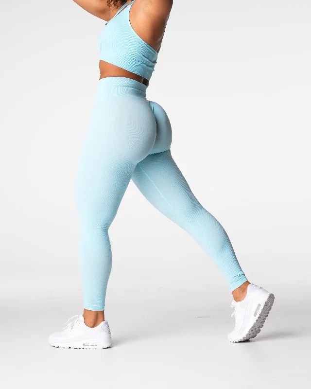 Sportswear tops for expos-Pastel Blue Lift Seamless Leggings