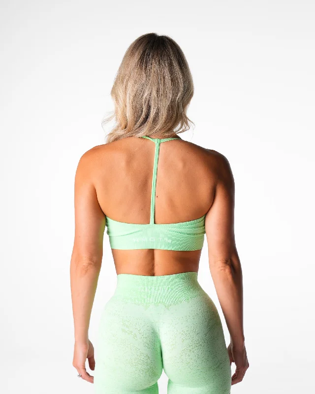 Sportswear tops for fall-Pistachio Wander Seamless Bra