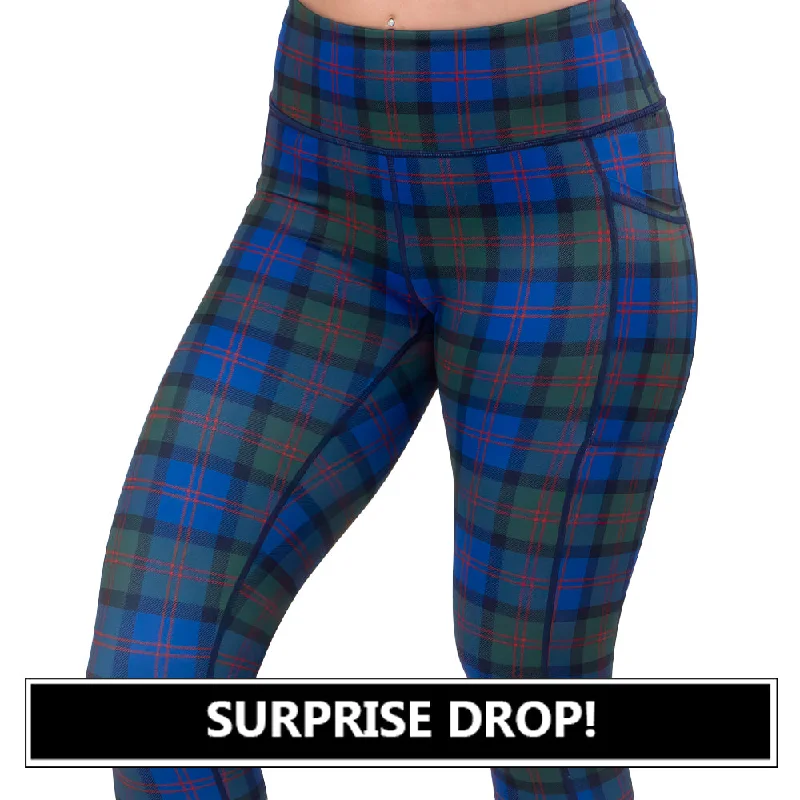 sports leggings for under durable soles-Polar Plaid Leggings