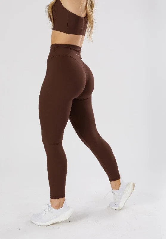 sports leggings for under glow shoes-Reluna Original Sculptseam® Legging Walnut