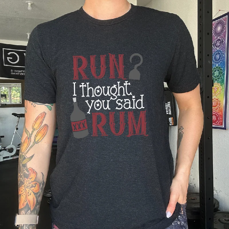 Men's Shirt/Tank tropical-Run? I Thought You Said Rum Shirt Unisex