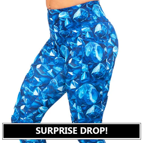 sports leggings for under spiked soles-Sapphire Leggings