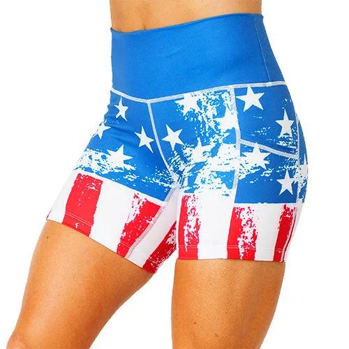 Shorts fitted-Shorts | American Flag