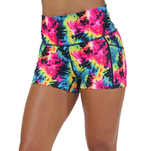 Shorts hipster-Shorts | Neon Tie Dye