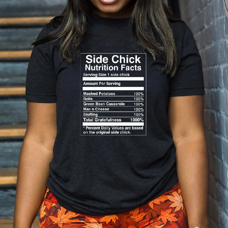 Men's Shirt/Tank thermal-Side Chick Nutrition Facts Shirt Unisex