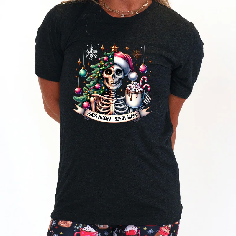 Men's Shirt/Tank streetwear-Sorta Merry Sorta Scary Shirt Unisex