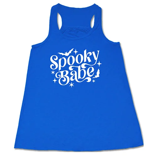 Women's shirt and tank with ruffle accent -Spooky Babe Shirt