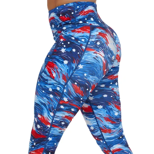 sports leggings for under breathable linings-Star Spangled Leggings