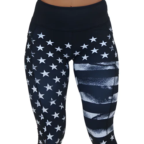 sports leggings for under moisture-wicking linings-Stars & Stripes Leggings