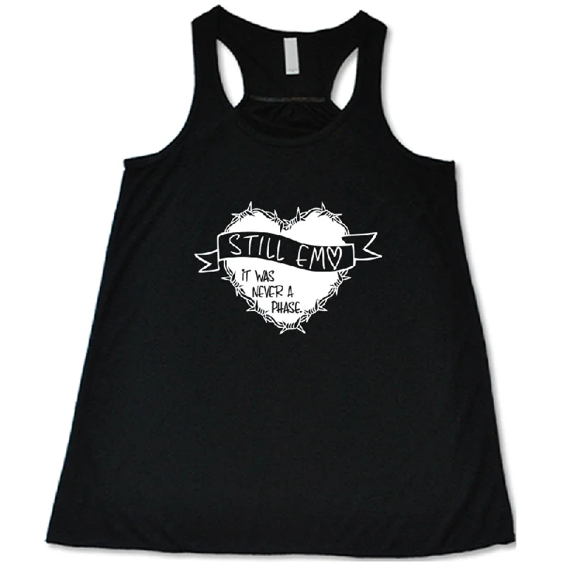 Women's shirt and tank with flutter sleeves -Still Emo It Was Never A Phase Shirt