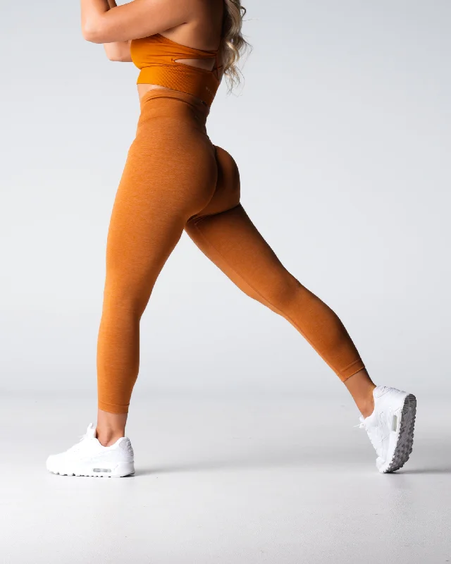 Sportswear tops for wearable tech-Terracotta Shape Seamless Leggings