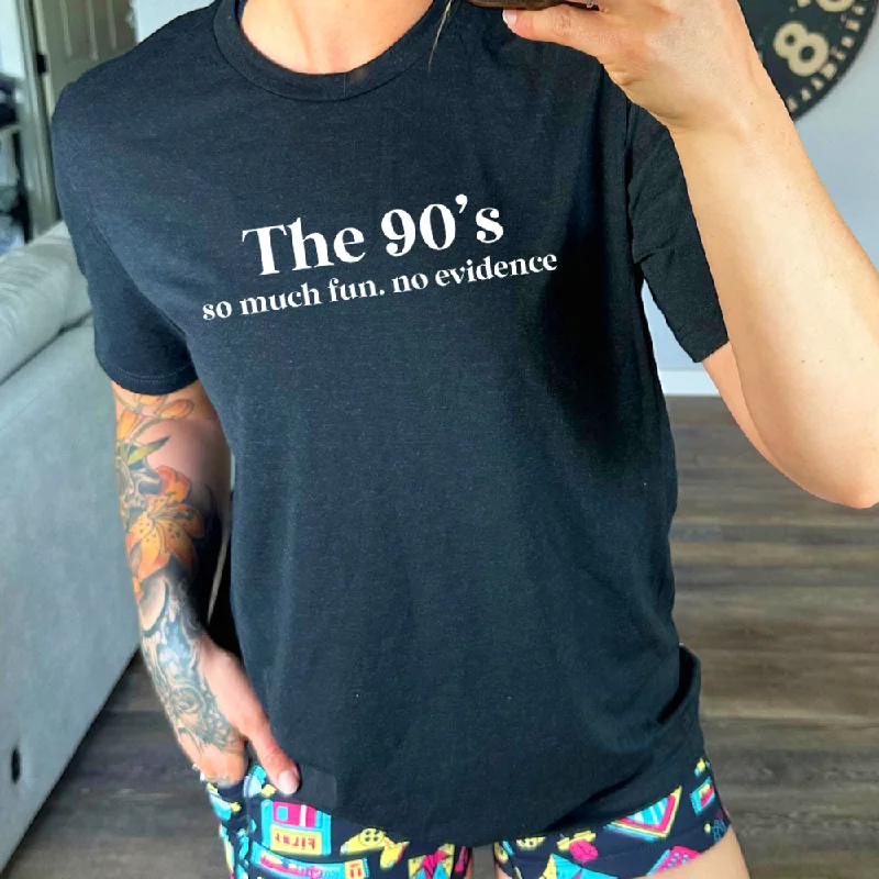 Men's Shirt/Tank soccer-The 90's So Much Fun No Evidence Shirt Unisex