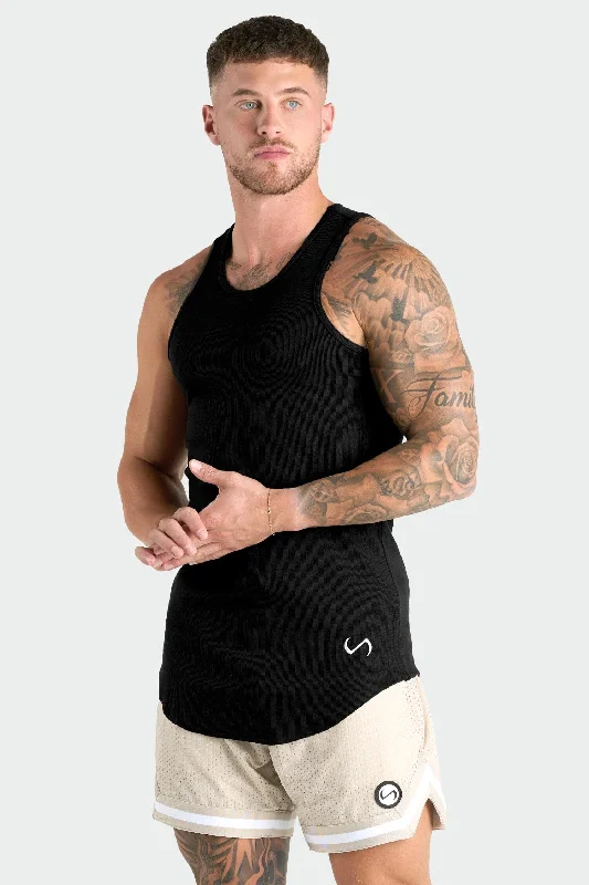 Men's Shirt/Tank glossy-Icon Ribbed Relaxed Fit Tank