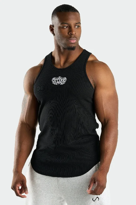 Men's Shirt/Tank heavy duty-Skull Ribbed Relaxed Fit Tank